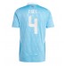 Maillot de foot Belgique Wout Faes #4 Extérieur vêtements Europe 2024 Manches Courtes